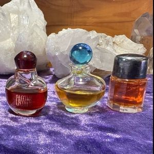 Vintage Mini Perfumes - Escape, Cassini, Giorgio Beverly Hills Wings